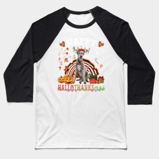 Halloween - Thanksgiving - Christmas Irish Wolfhound XMas Baseball T-Shirt